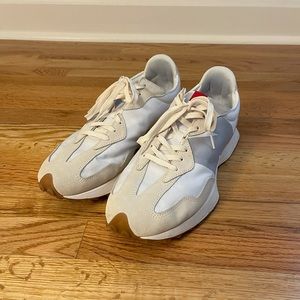 New Balance 327 white and cream